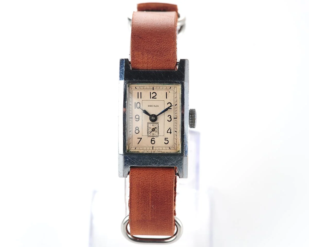 Rare: Zvezda vintage Soviet wristwatch, from the 2nd State Precision Jewel Factory (TTK-2), 4th quarter of 1952!