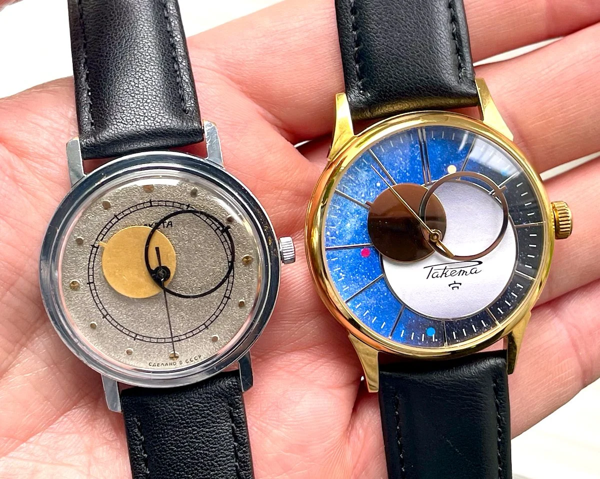 Large Raketa Copernicus wristwatch with 2609.HA Soviet mechanical movement