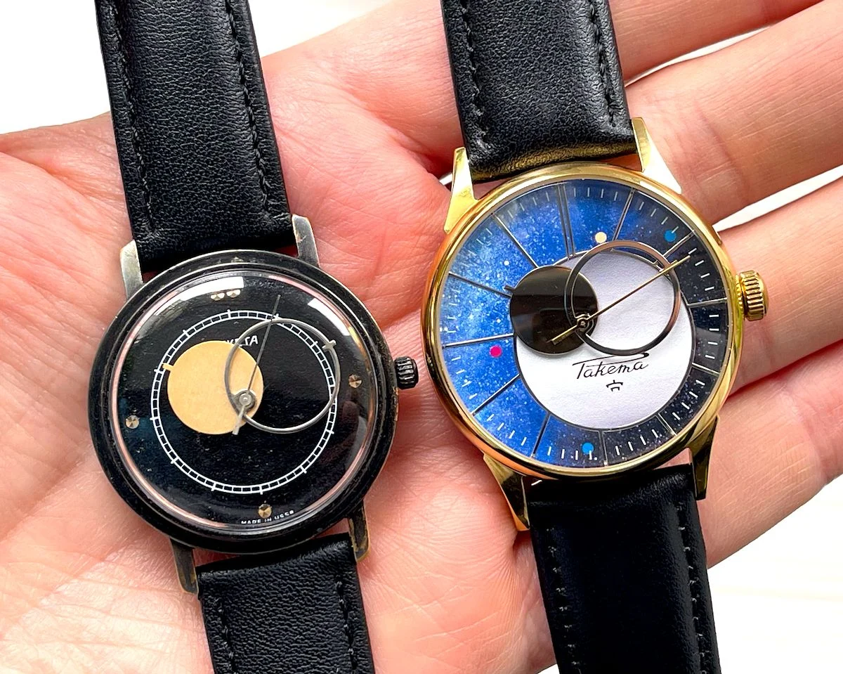 Large Raketa Copernicus wristwatch with 2609.HA Soviet mechanical movement
