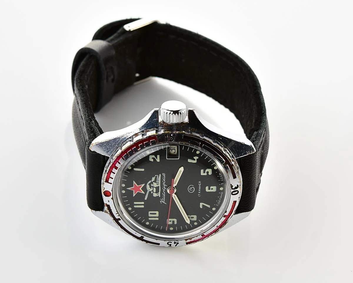 Soviet Vostok Komandirskie Tank mechanical wristwatch