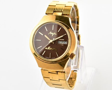 Rare soviet  vintage watch LUCH with electro-mechanical hybrid 3055 movement