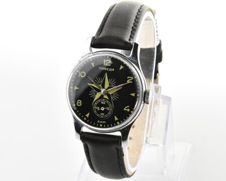 Rare! Vintage soviet mechanical watch POBEDA STAR, 4th quarter 1956