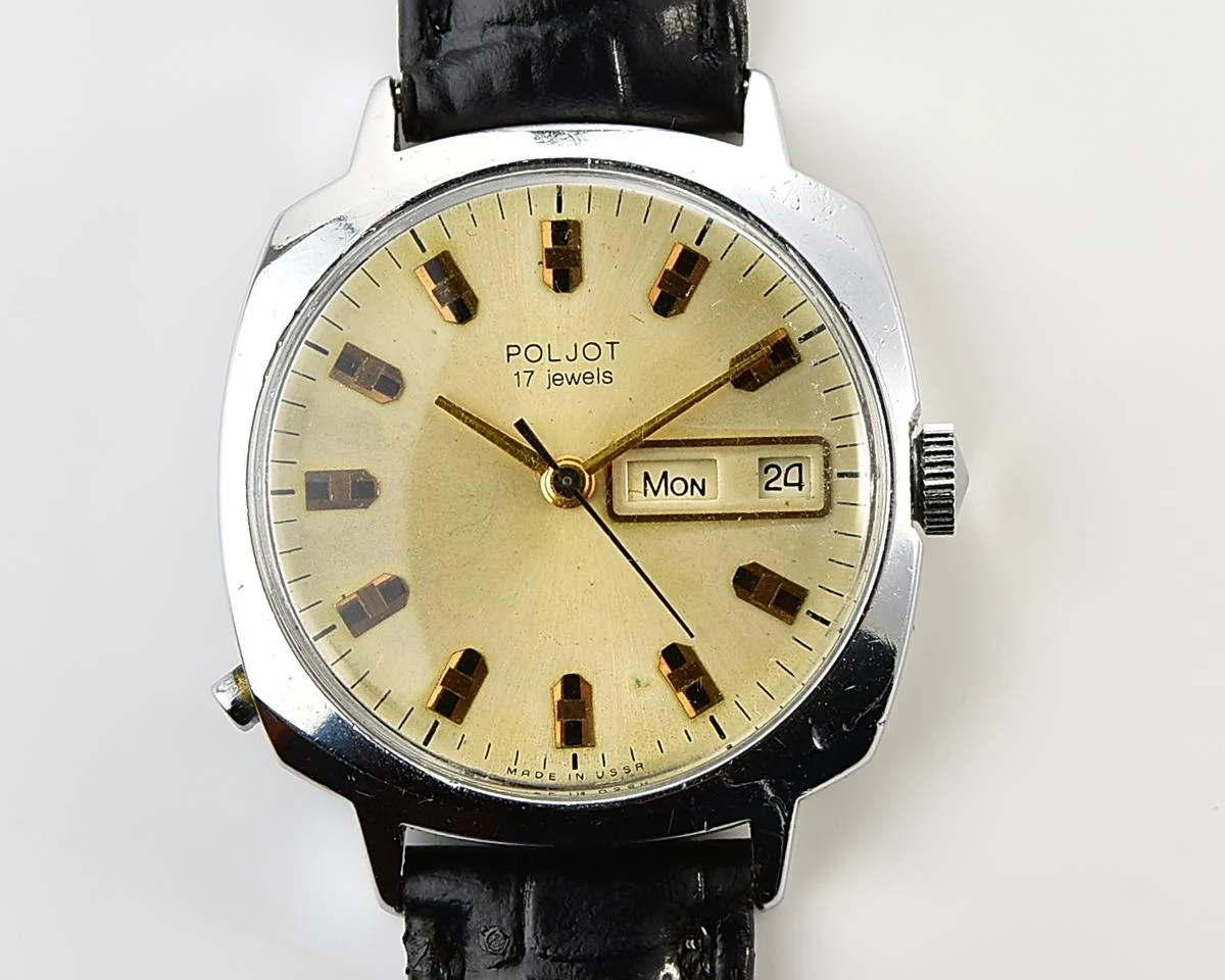 Large Poljot vintage mechanical watch