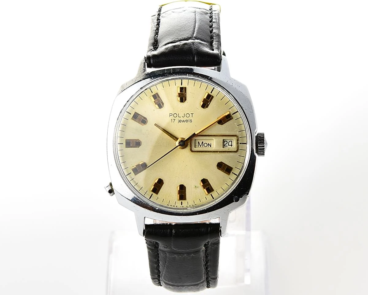 Large Poljot vintage mechanical watch