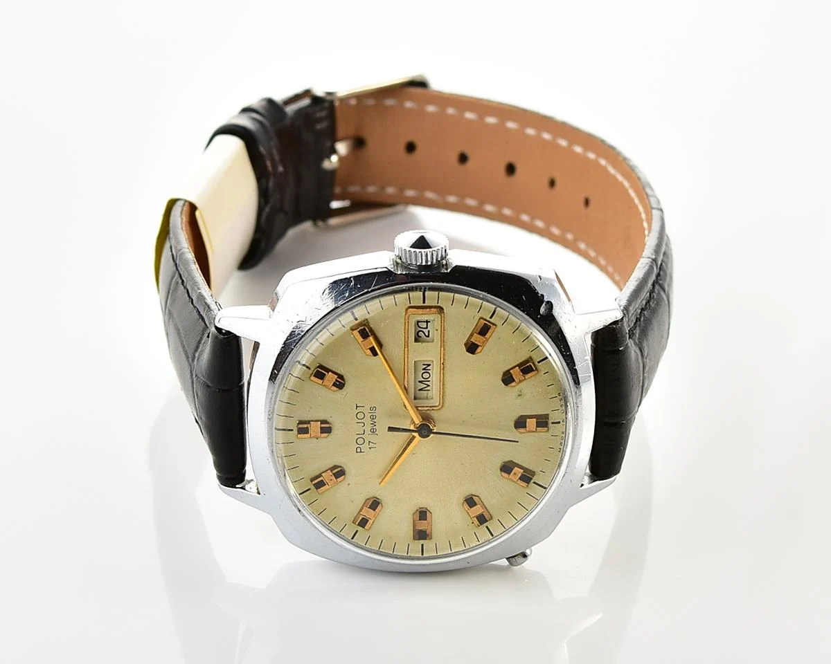 Large Poljot vintage mechanical watch