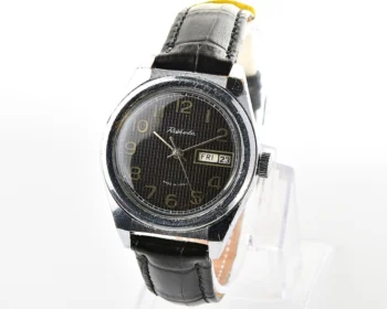 Raketa vintage mechanical wrist watch with double calendar