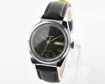 Raketa vintage mechanical wrist watch with double calendar
