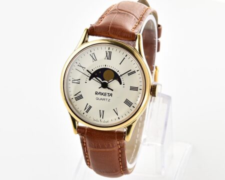 Soviet Raketa MOON PHASES quartz watch