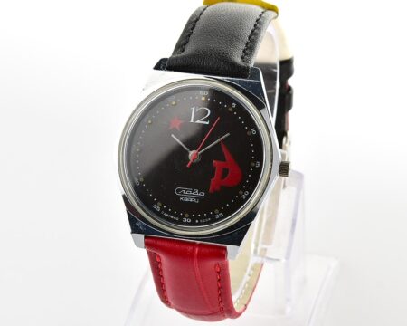 Automatic soviet SLAVA red Star, hammer & sickle quartz watch