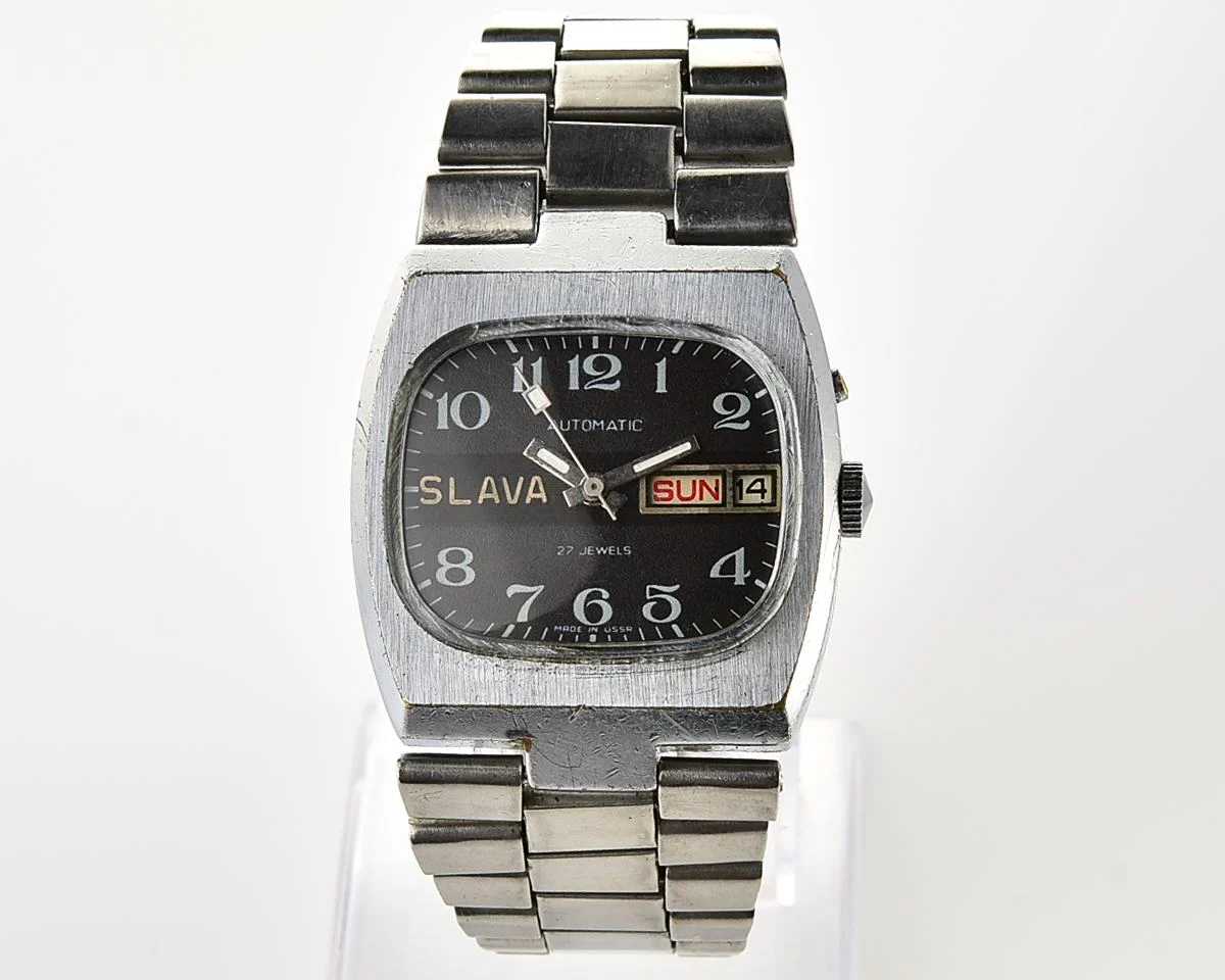 Slava-tank Soviet mechanical vintage watch – automatic self winding movement