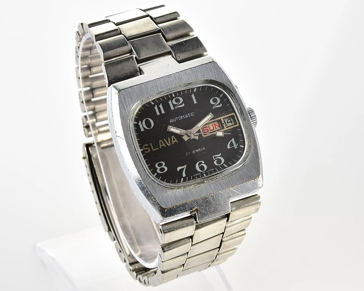 Slava-tank Soviet mechanical vintage watch – automatic self winding movement