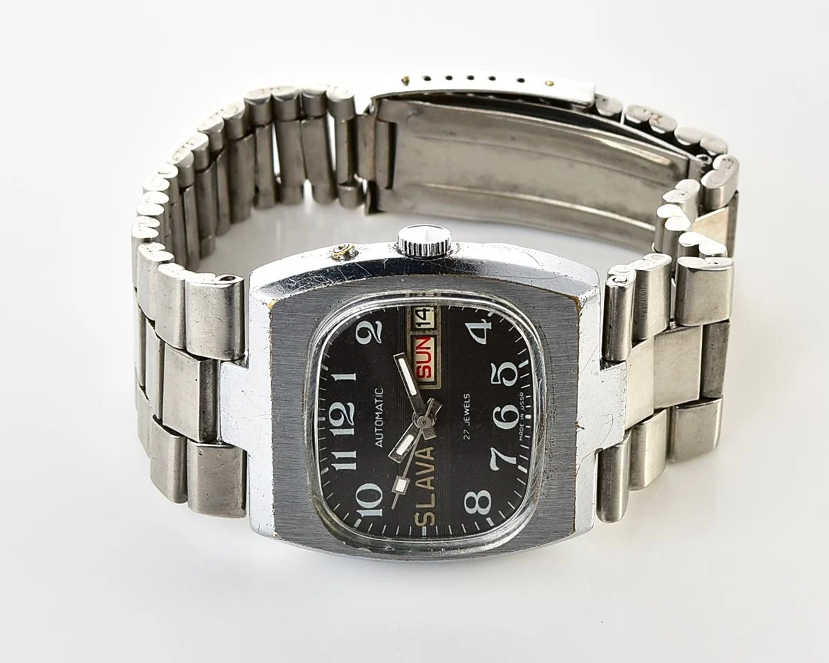 Slava-tank Soviet mechanical vintage watch – automatic self winding movement