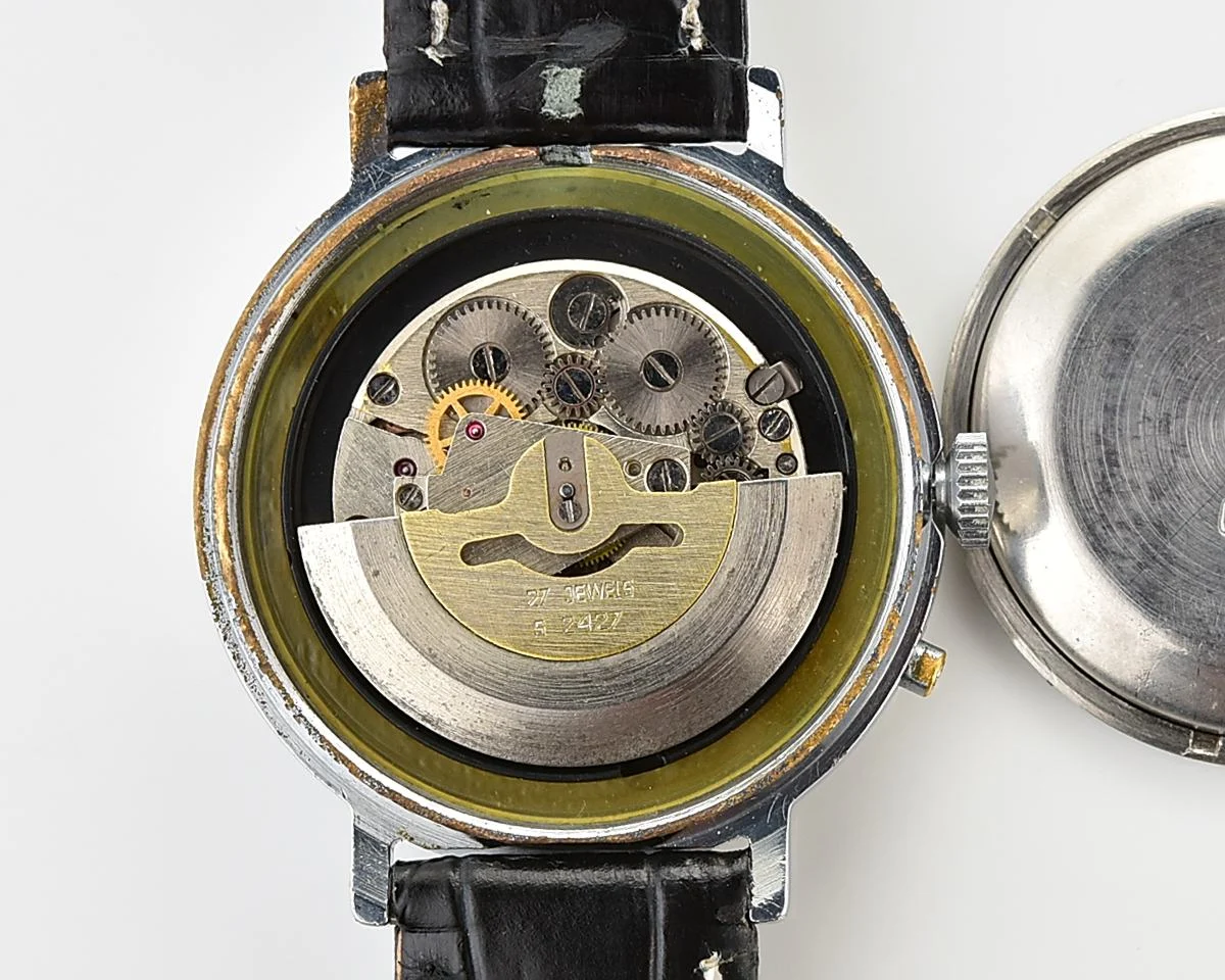 Slava Baikonur mechanical self-winding movement watch with Mir space station