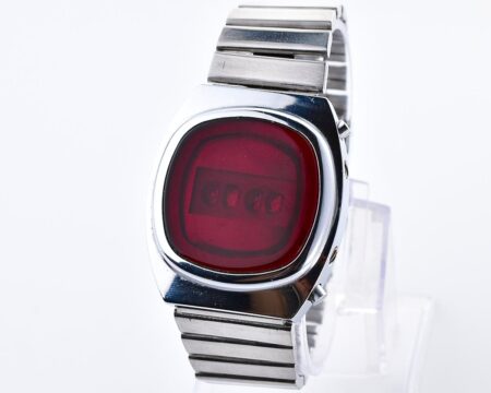 First RED LED Digital Vintage USSR Wrist Watch Electronika E-1 "illuminator" Pulsar!