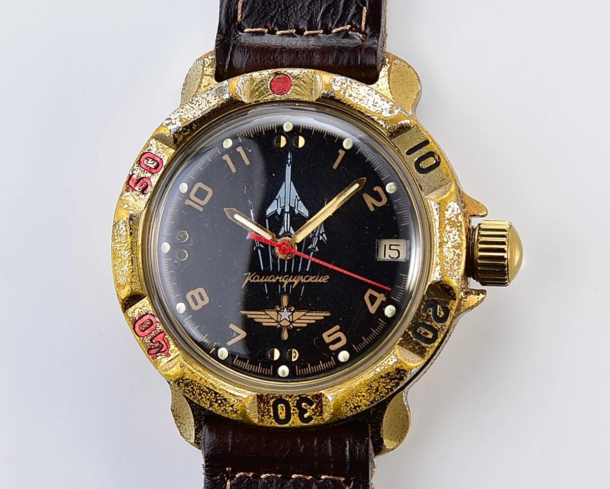 Vostok Komandirskie Soviet mechanical wristwatch