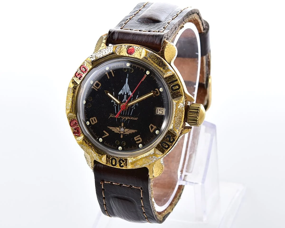 Vostok Komandirskie Soviet mechanical wristwatch