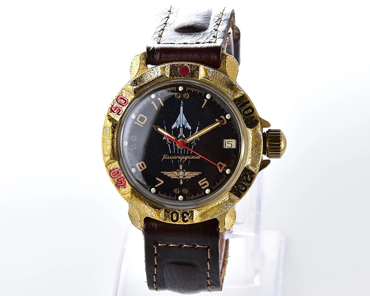 Vostok Komandirskie Soviet mechanical wristwatch