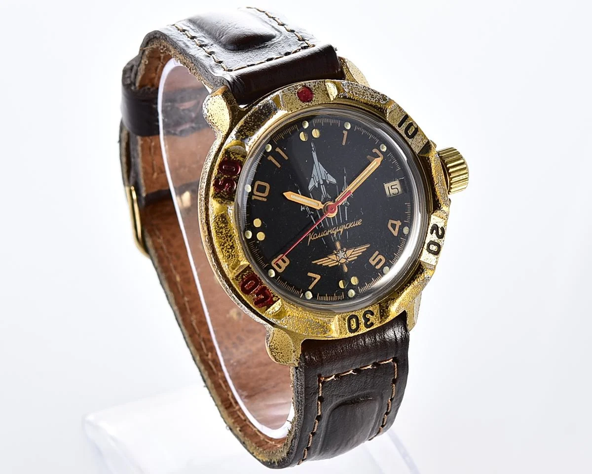 Vostok Komandirskie Soviet mechanical wristwatch
