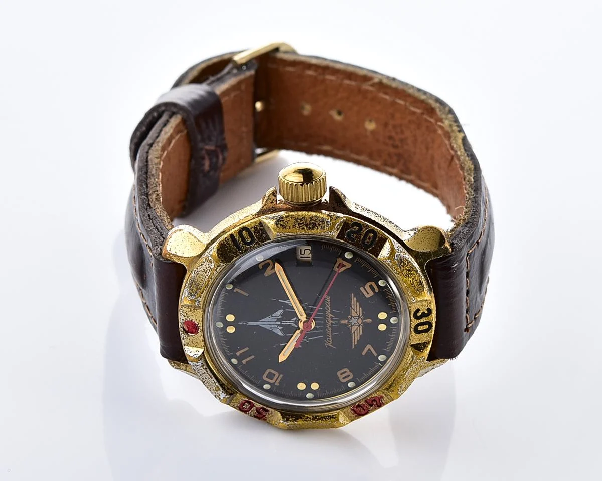 Vostok Komandirskie Soviet mechanical wristwatch