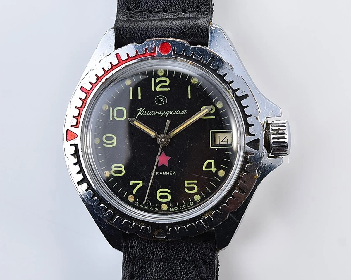 Vostok Komandirskie Tank mechanical watch limited series – “Zakaz MO CCCP”