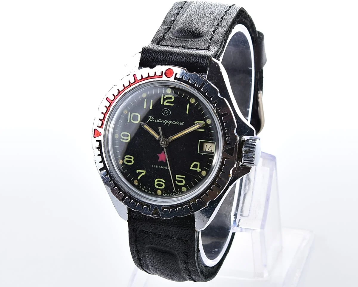 Vostok Komandirskie Tank mechanical watch limited series – “Zakaz MO CCCP”