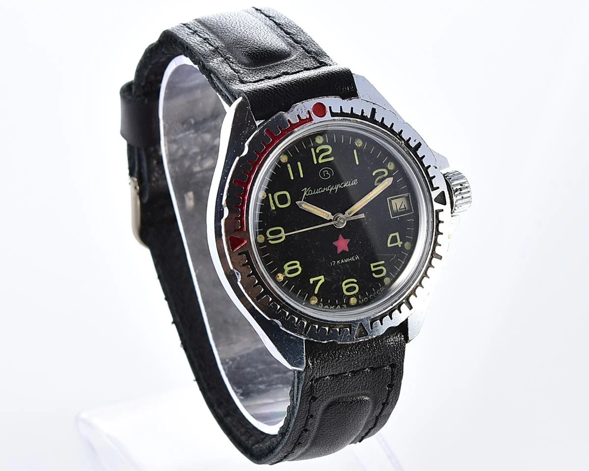 Vostok Komandirskie Tank mechanical watch limited series – “Zakaz MO CCCP”