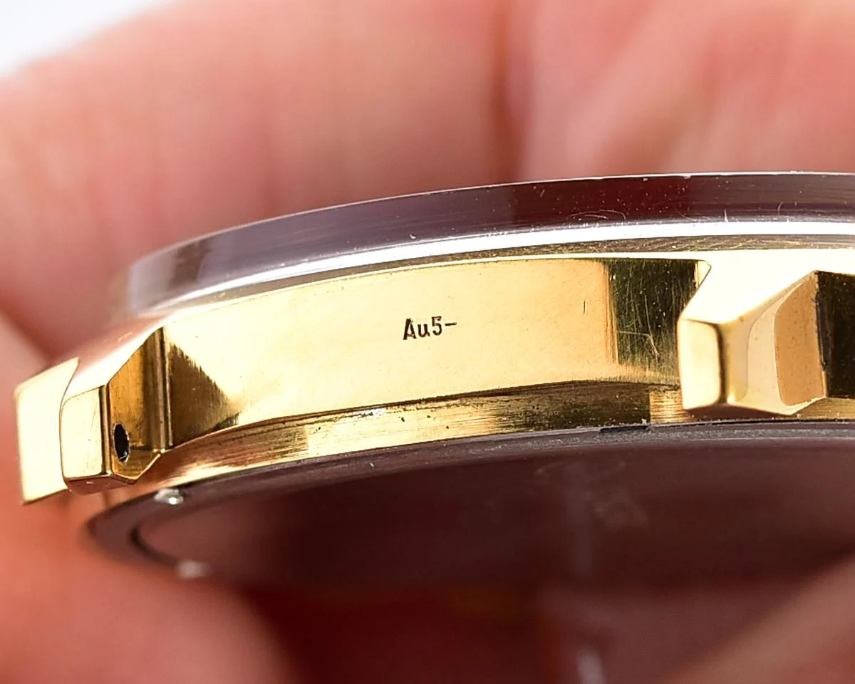 Large Luch Soviet vintage gold-plated wristwatch