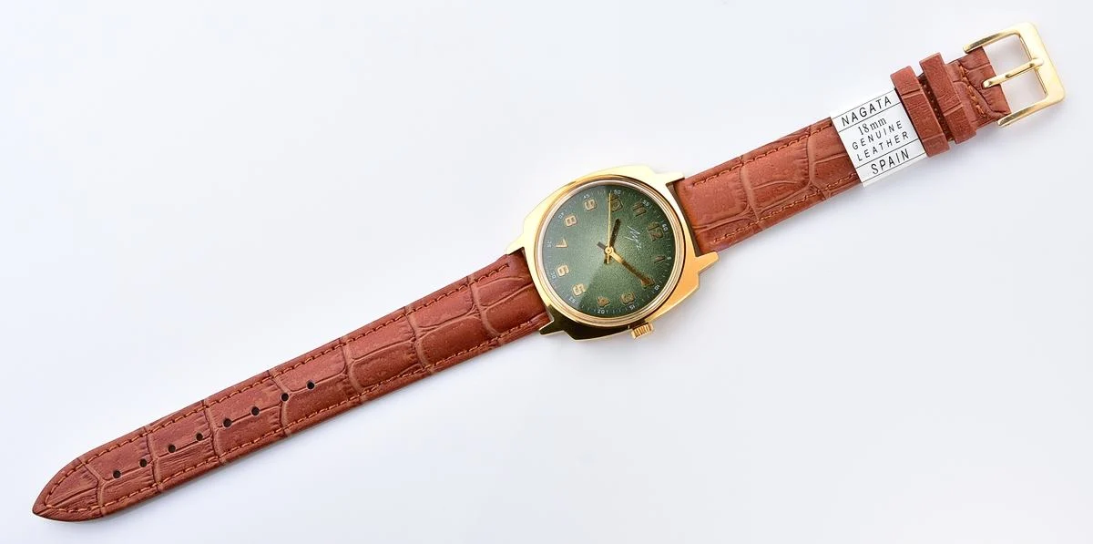 Large Luch Soviet vintage gold-plated wristwatch