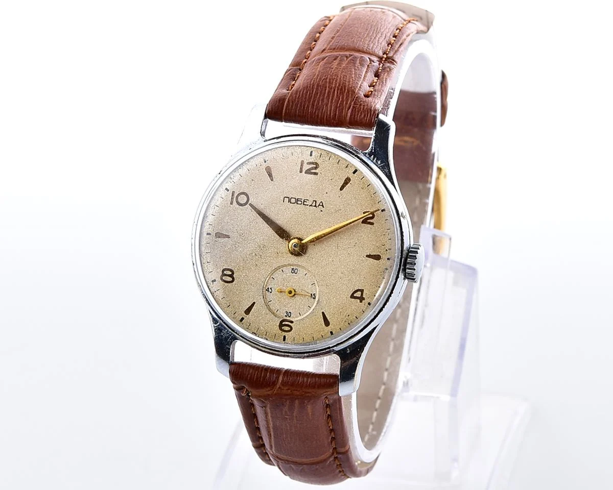 Vintage Soviet mechanical Pobeda wristwatch, PChZ, the 2nd quarter of 1956!