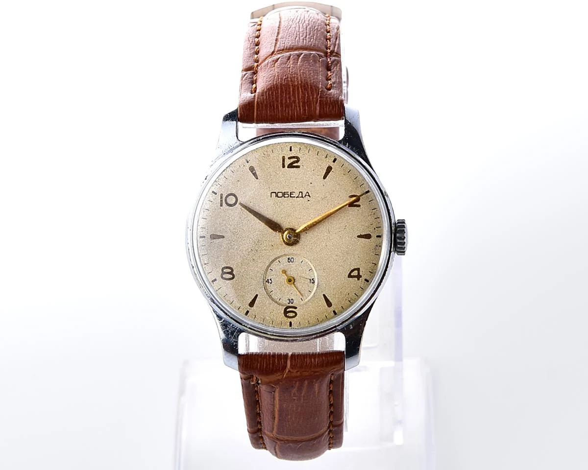 Vintage Soviet mechanical Pobeda wristwatch, PChZ, the 2nd quarter of 1956!