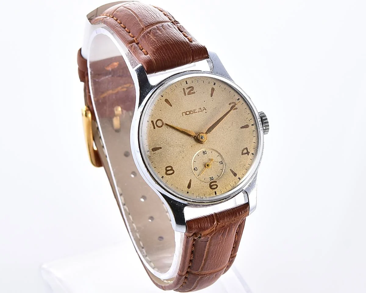 Vintage Soviet mechanical Pobeda wristwatch, PChZ, the 2nd quarter of 1956!
