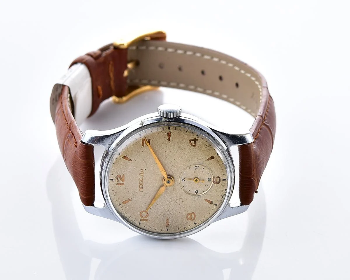 Vintage Soviet mechanical Pobeda wristwatch, PChZ, the 2nd quarter of 1956!