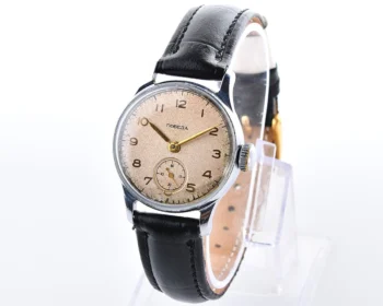 Soviet Pobeda "34-K" in hermetic case, 1MChZ, from the 3rd quarter of 1954 – the same model as the first watch in space!