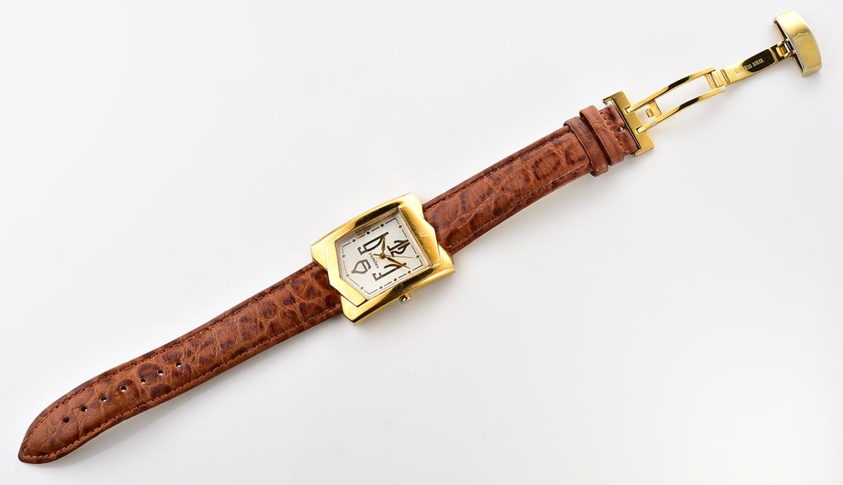 Ukrainian made Kleynod gold-plated watch dedicated to the 15th anniversary of Ukraine's independence