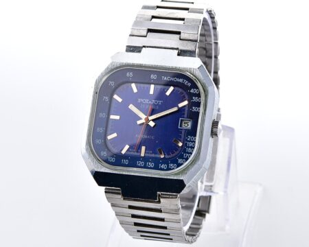 Excellent POLJOT Tachometer vintage soviet watch with automatic mechanical movement