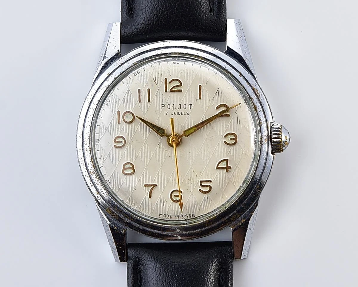 Soviet vintage Poljot mechanical wristwatch
