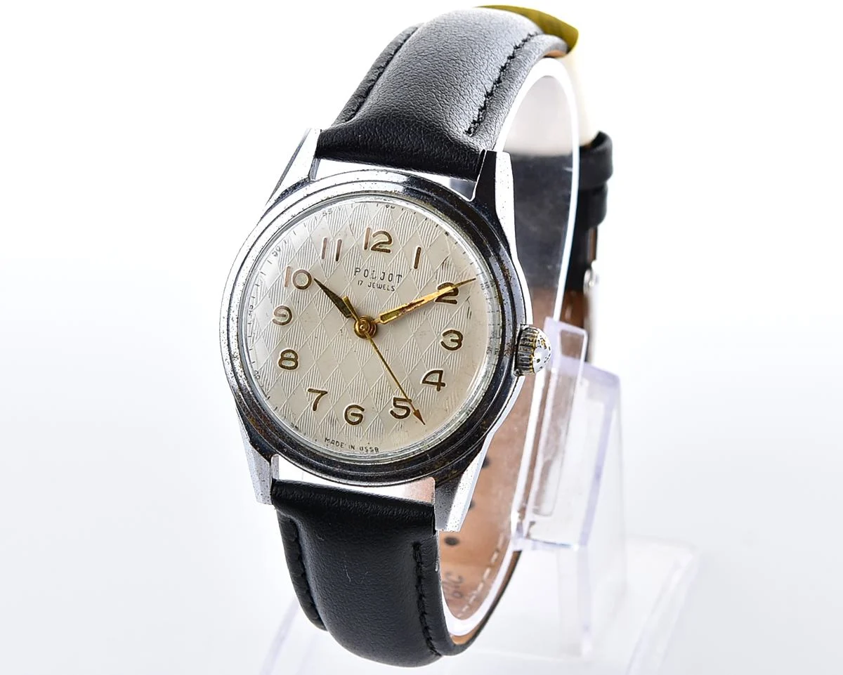 Soviet vintage Poljot mechanical wristwatch