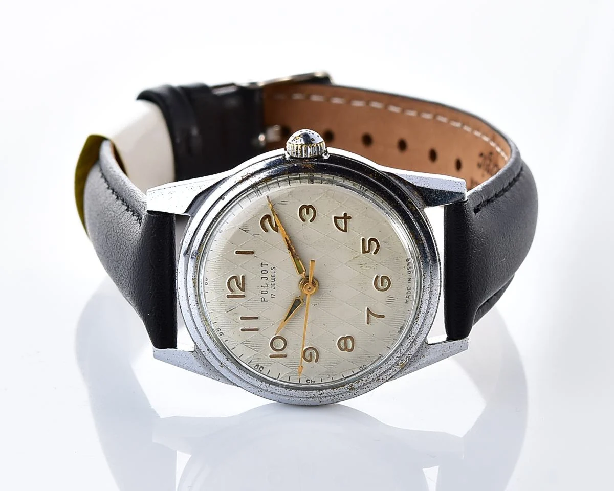 Soviet vintage Poljot mechanical wristwatch
