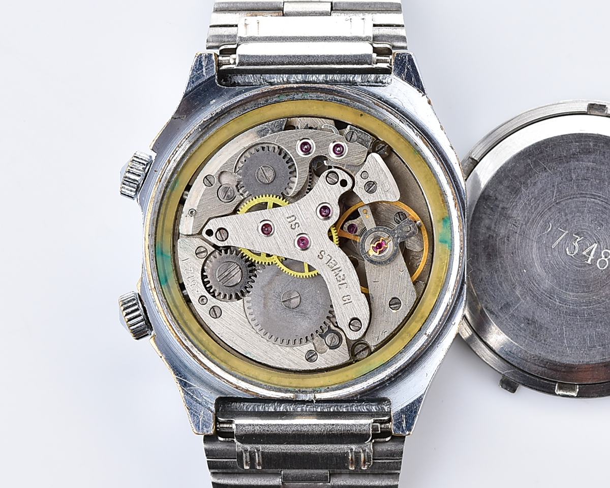 Soviet POLJOT-cricket vintage watch with mechanical alarm function!