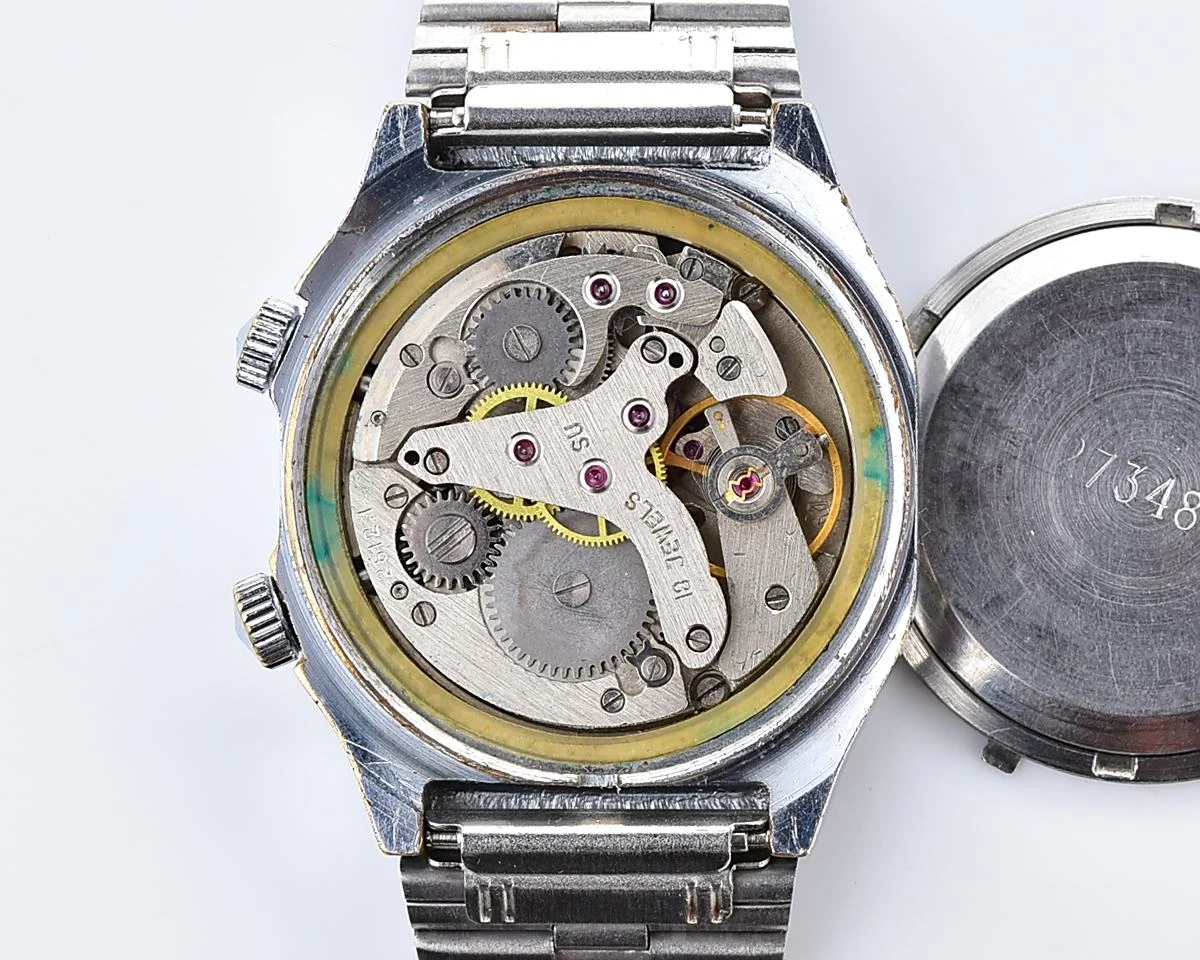 Soviet Poljot-cricket vintage watch with mechanical alarm function!
