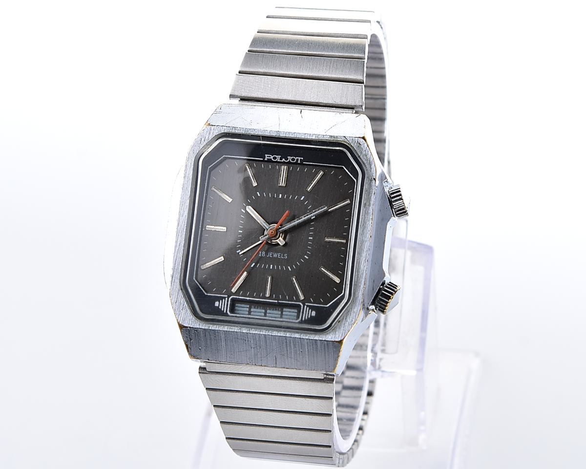 Soviet POLJOT-cricket vintage watch with mechanical alarm function!