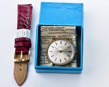 TIME CAPSULE: Vintage Soviet gold-plated Soviet Raketa watch, New Old Stock (NOS)!