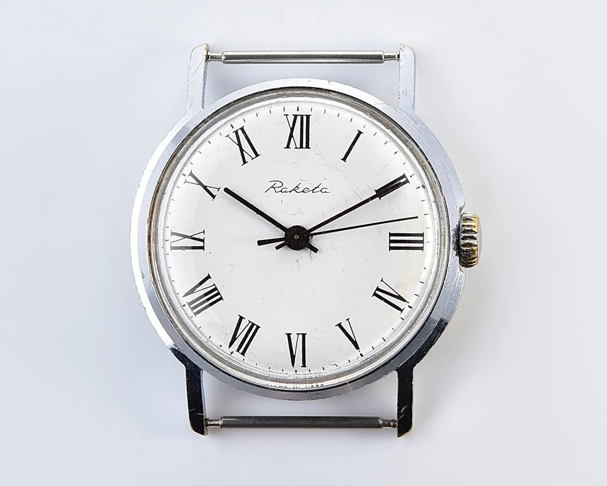 Soviet Raketa Baltica vintage watch with roman numerals