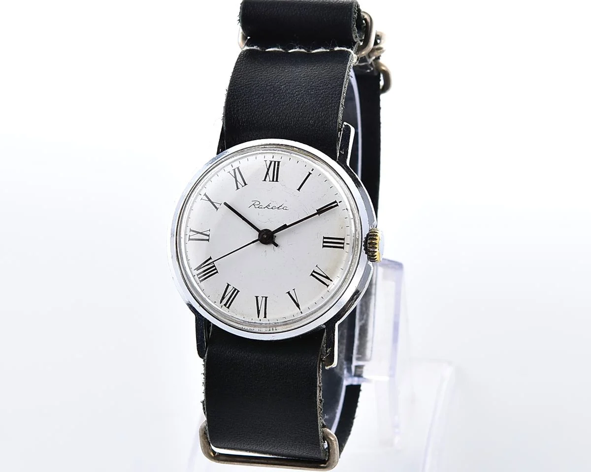 Soviet Raketa Baltica vintage watch with roman numerals