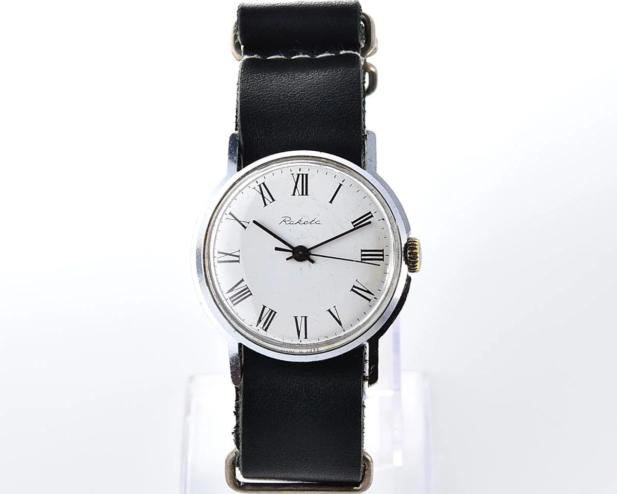 Soviet Raketa Baltica vintage watch with roman numerals