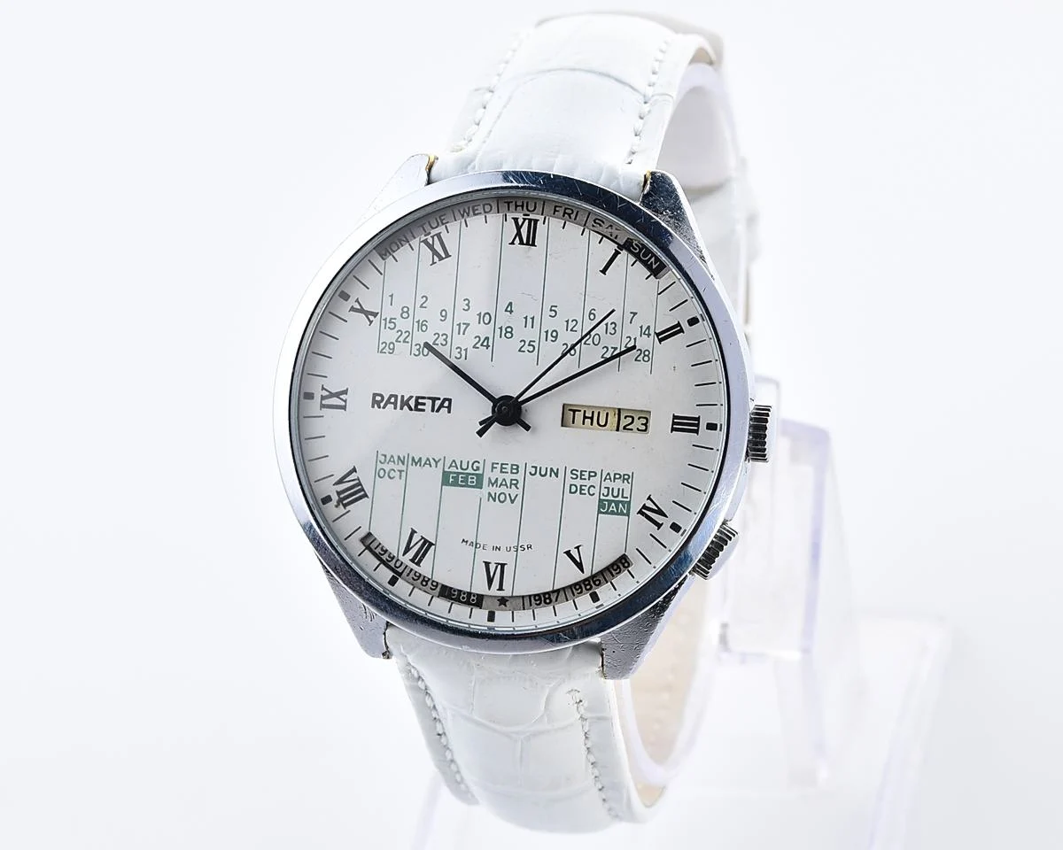 Soviet Raketa perpetual calendar watch