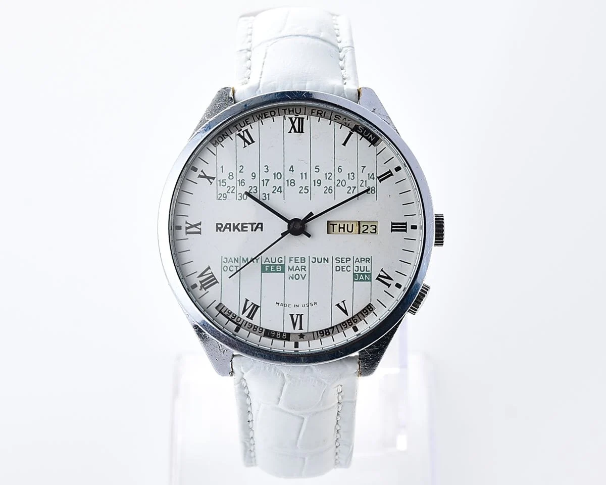 Soviet Raketa perpetual calendar watch