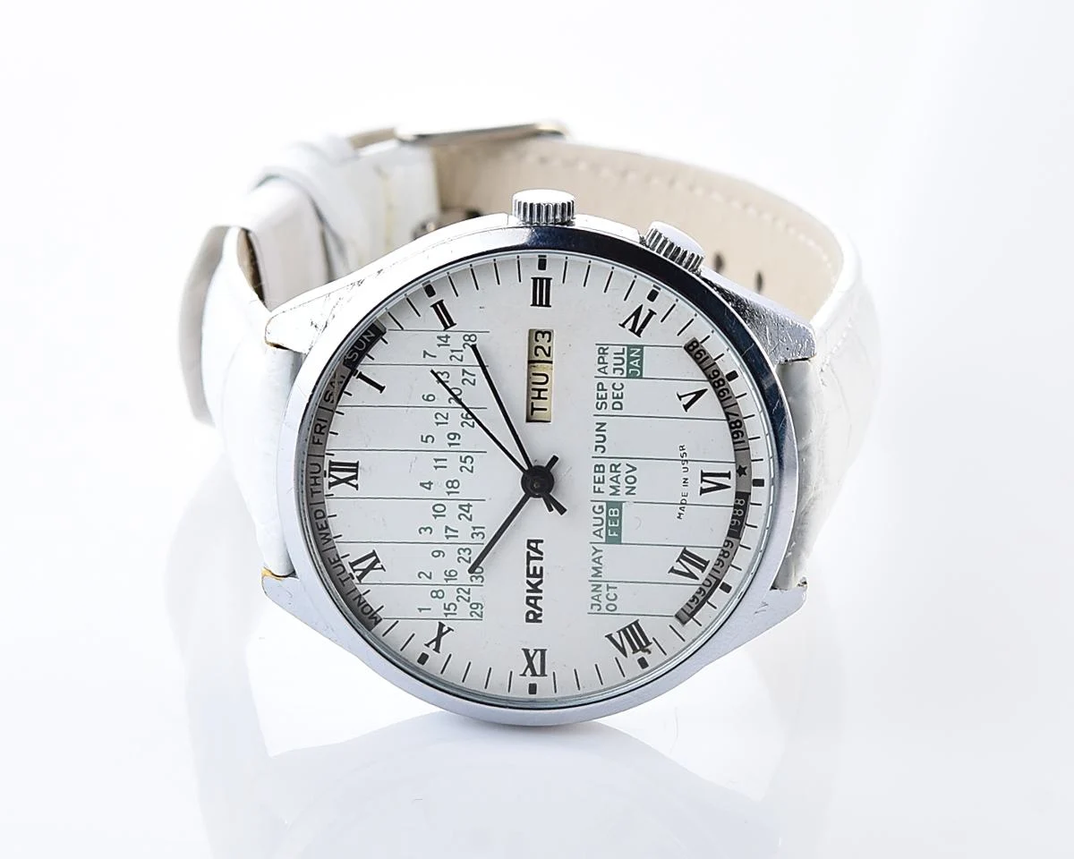 Soviet Raketa perpetual calendar watch