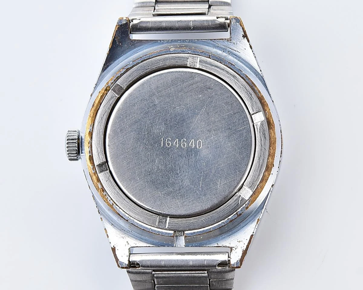 Raketa vintage mechanical wrist watch with double calendar