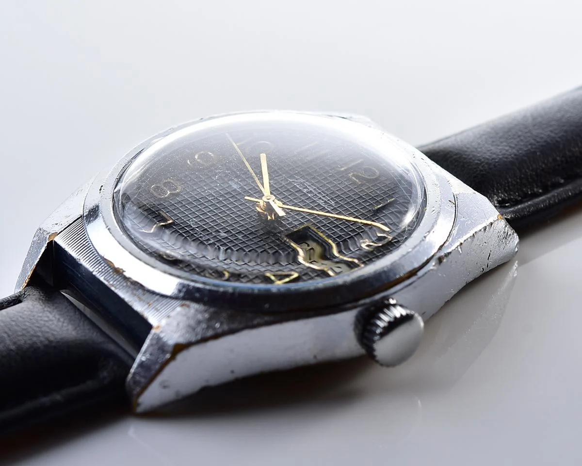 Raketa vintage mechanical wrist watch with double calendar